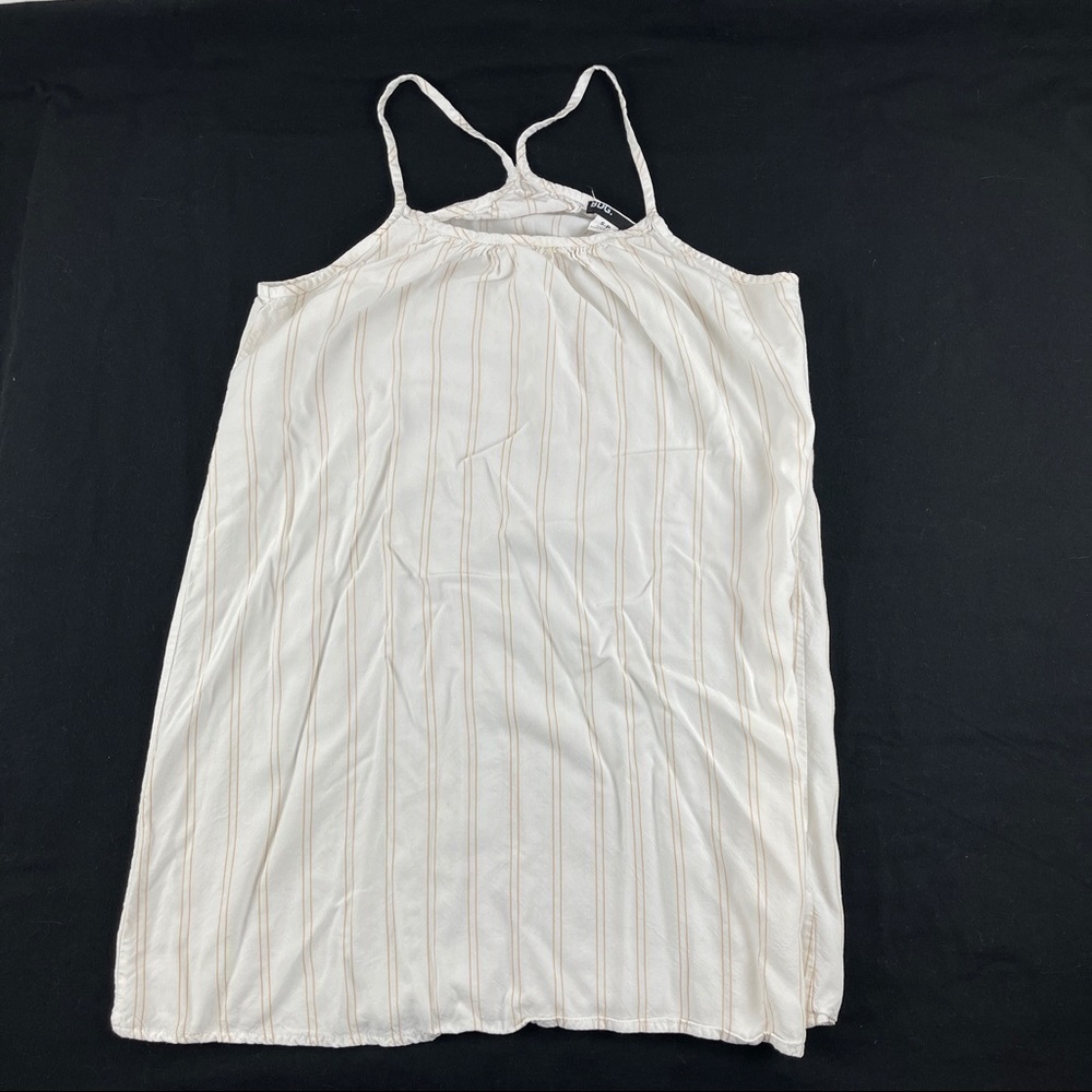BDG Urban Outfitters Tank Top Womens Small Petite White Tan Striped